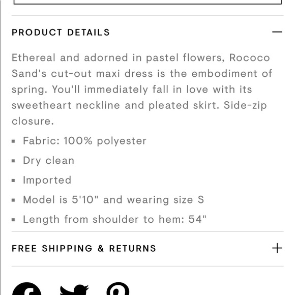 NWT Rococo Sand Floral Cut Out Maxi Dress - Picture 5 of 7